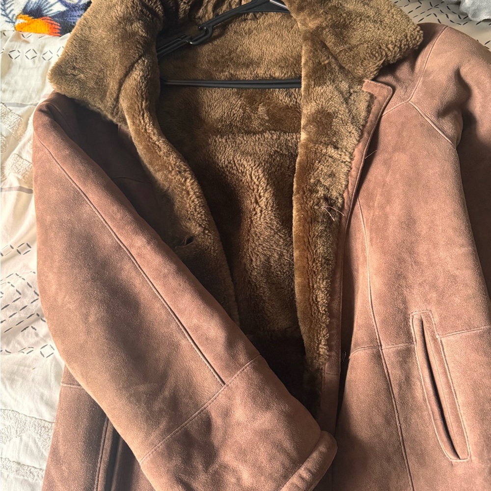 Women's Brown Shearling Coat